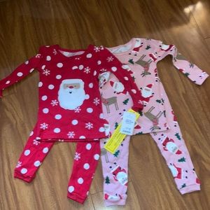 NWT Just One You Christmas jammie sets size 18 months
